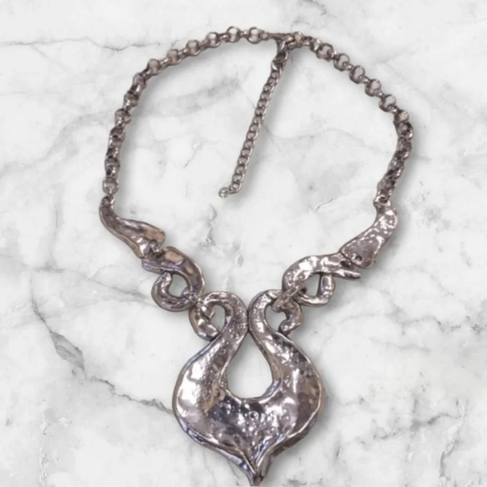 Hammered Statement Necklace